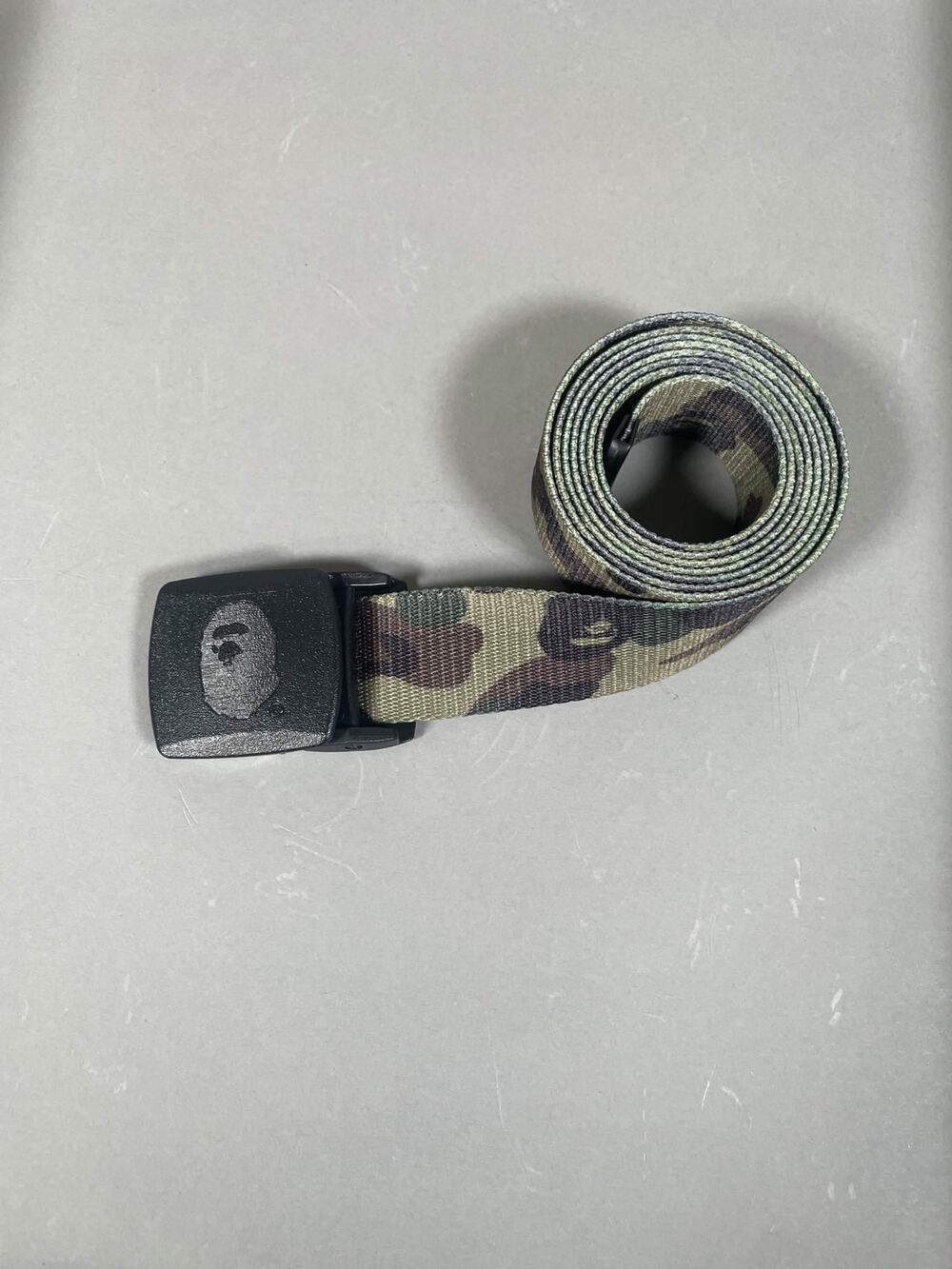 A Bathing Ape Green Camo Belt BAPE